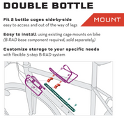 Wolf Tooth B-RAD Double Bottle Adapter