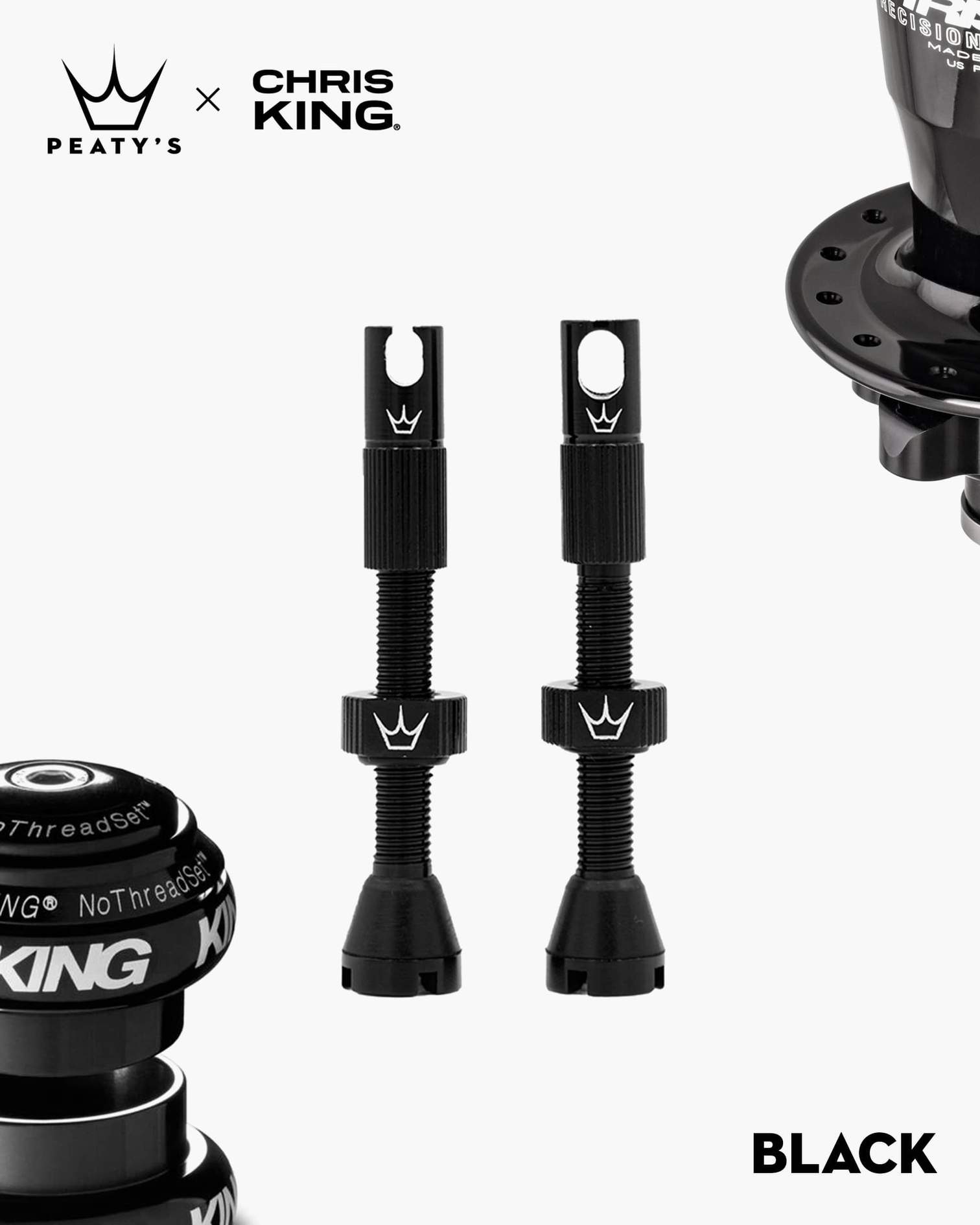 Peaty's x Chris King tubeless ventilčki